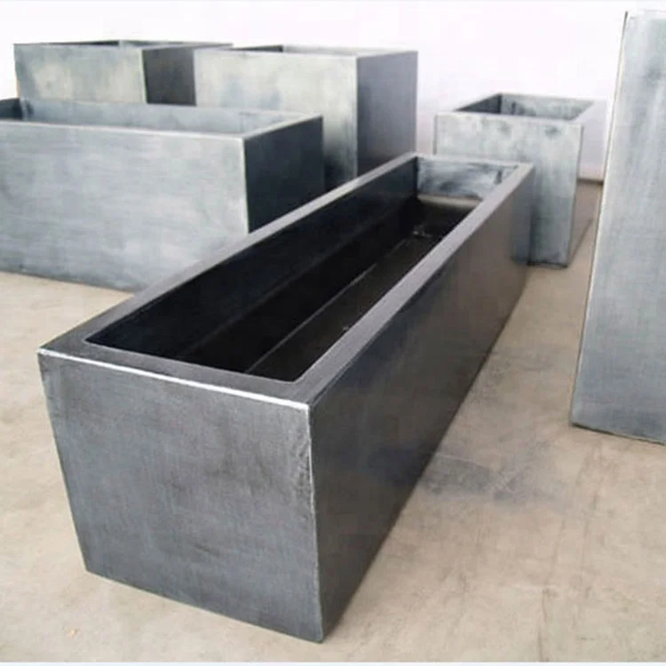 Customized  stainless steel rectangle flower planters