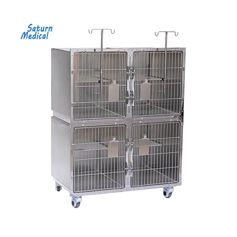 Высококачественное производство лаборатория из нержавеющей стали 304 медицинская больница клетка для домашних животных клиник кошек