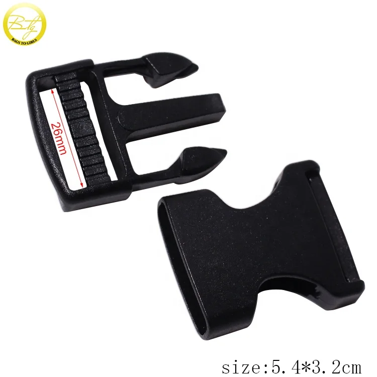 Custom matte black tactical cobra buckle handbags hardware metal seat buckle zinc alloy side release clips for backpack