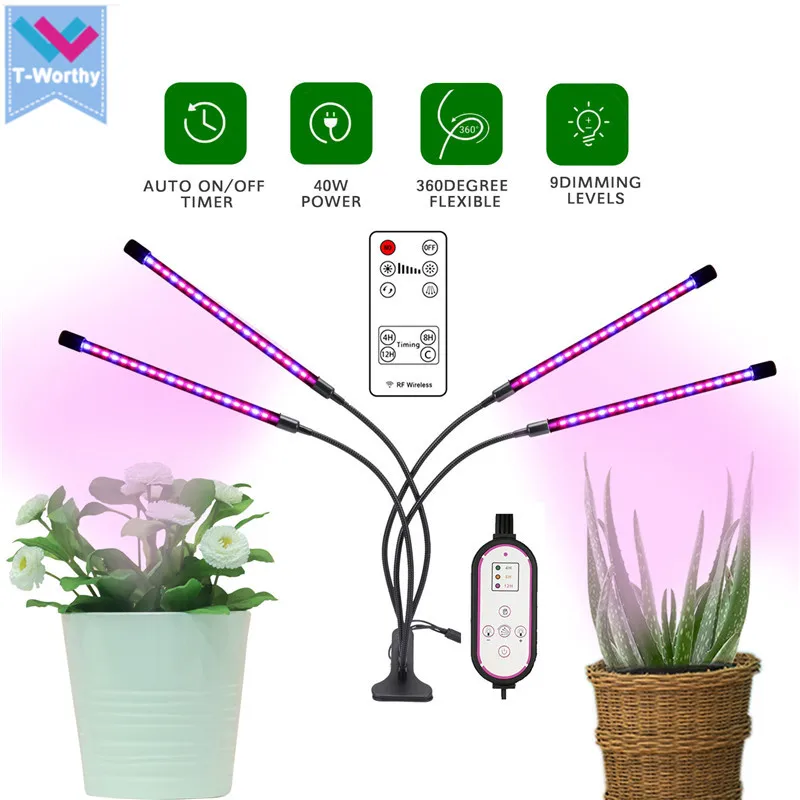 LED Grow Light USB Phyto Lamp Full Spectrum Fitolamp With Control Phytolamp For Plants Seedlings Flower Home Tent