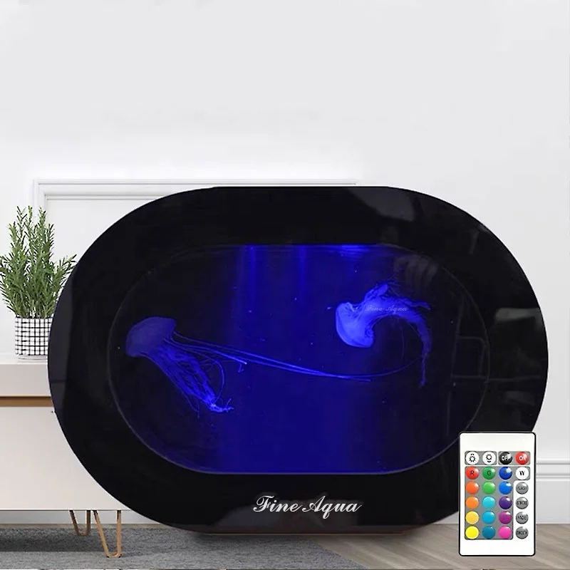 Jellyfish tank live animal ecological bottle photo landscape fish tank special aquarium