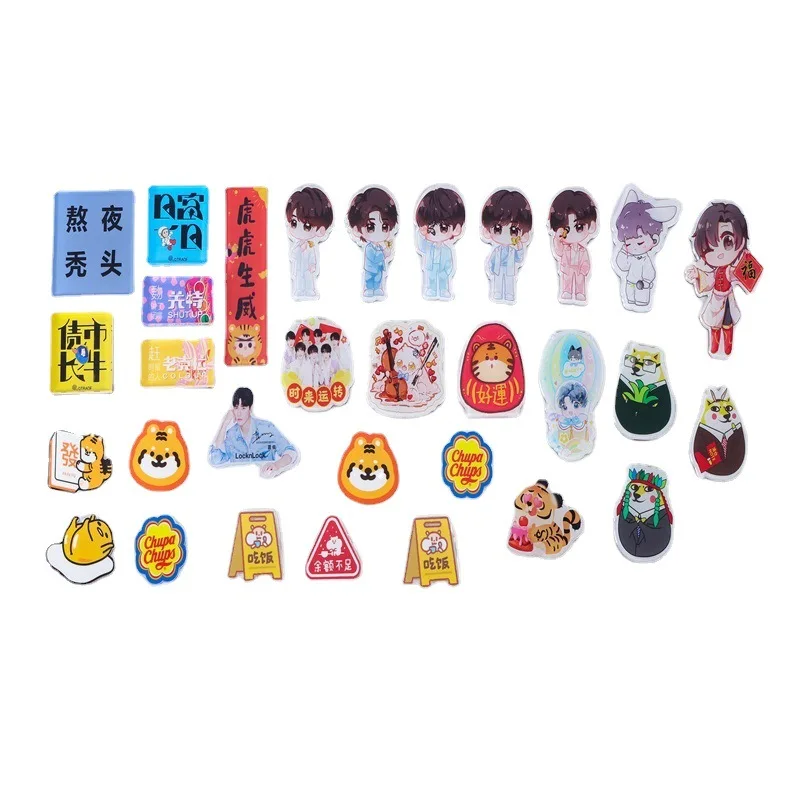 Hot Selling High Quality Children Education Acrylic Magnetic Stickers Home Letters Teaching Cartoon Refrigerator Magnets