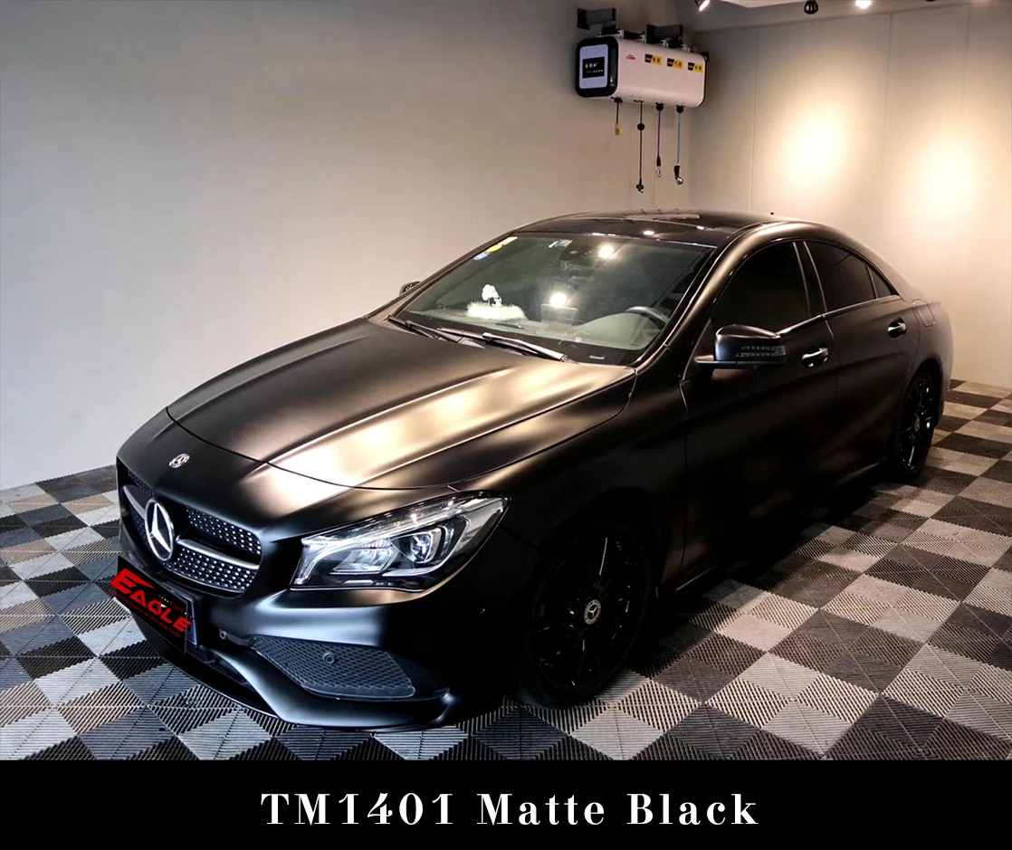 Eagle Super Matte Black Car Wrapping Paper Auto Body Film Vehicle Tint Vinyl With Air Bubble Free