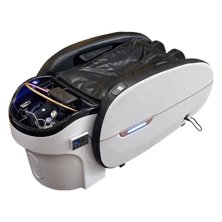 Modern intelligent comfortable electric multipurpose hair washing salon table massage shampoo bed