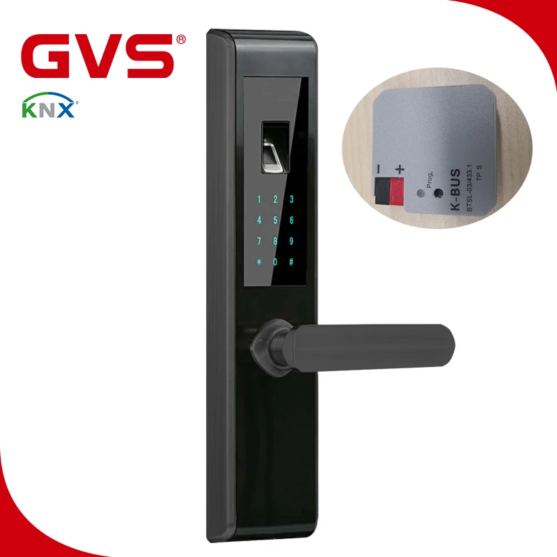 NO.1 KNX/ECB GVS K-bus система автоматизации умного дома карта отпечатков пальцев цифровая клавиатура KNX интегрированная умная дверная Блокировка по отпечатку