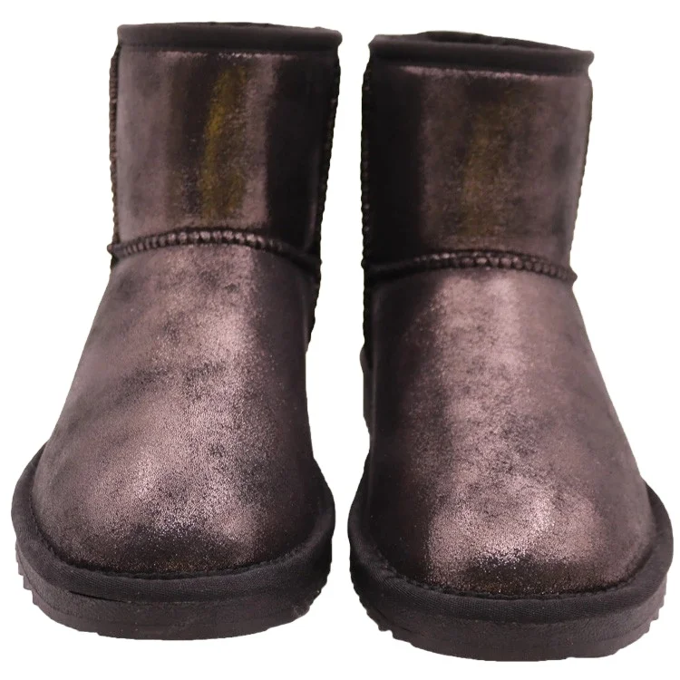 CF-259 Free Samples 2021 new fashion snow white color genuine leather shoes ankle boots for ladies