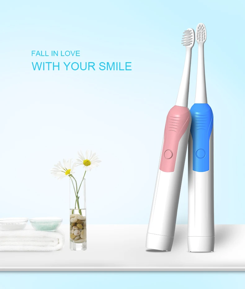 Intelligent Ultrasonic Electric Toothbrush false   teeth container clean  teeth  deeply    for  adult  trencher teeth