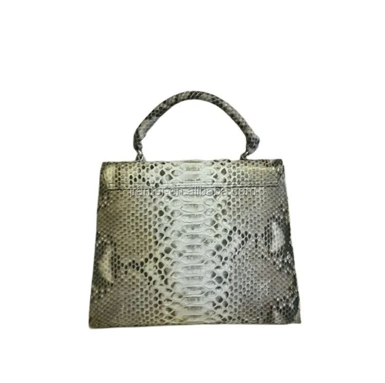 OEM ODM Customized Genuine Snake Skin Leather Classic Luxury Designer Women Tote Bags Handbag With Shoulder Strap