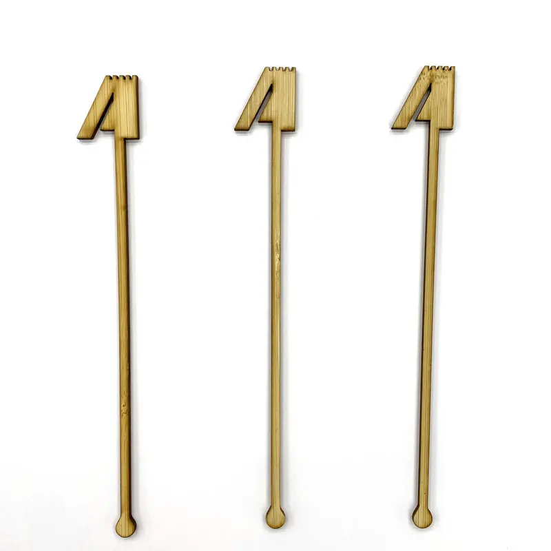 bamboo cocktail stirrer 8 inch 7 inch 6 inch 5 inch 4 inch  long bamboo cocktail sticks