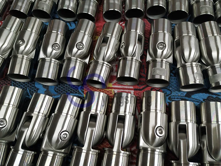 SUS304/316 stair handrail accessories railing pipe connectors stainless steel elbow pipe fitting