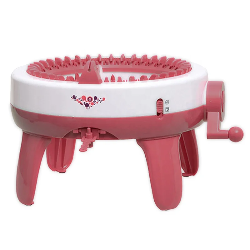 840A Knitting Kit Machine Smart Weaver Round Loom Knitting Board Rotating Knitting Machine For Adults and Kids