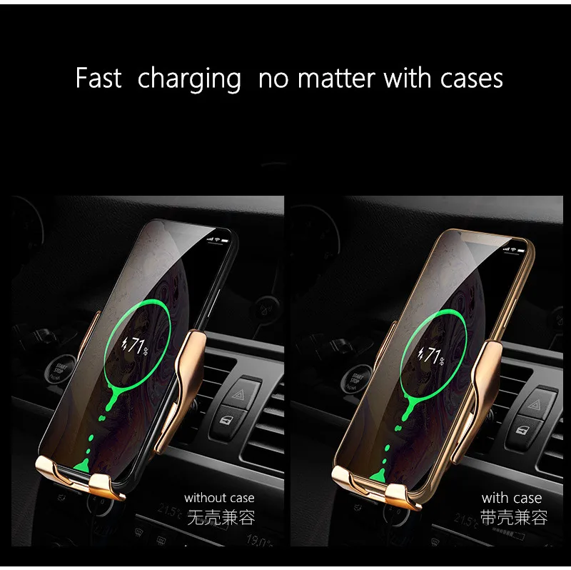 Новинка 2020 лидер продаж автомобильное зарядное устройство для мобильного телефона с вентиляционным отверстием беспроводной держатель быстрой зарядки в автомобиле