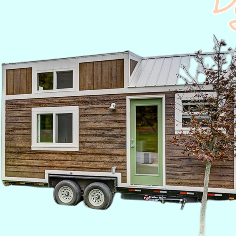 tiny house on wheels trailer construction real estate prefab tiny container house