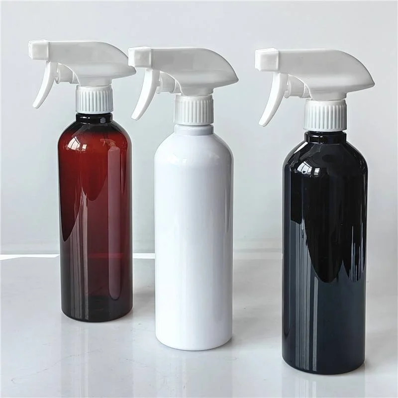 Empty 17oz 100ml 200ml 250ml 300ml 500ml Custom HDPE Matte Black Hand Sanitizer Bottle Car Cleaning Trigger Spray Bottle