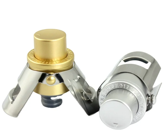 Thankhot Reusable Eco-friendly Stainless Steel Camping Vacuum Bottle Stopper Sparkling Wine Sparkling Custom Logo Champagne