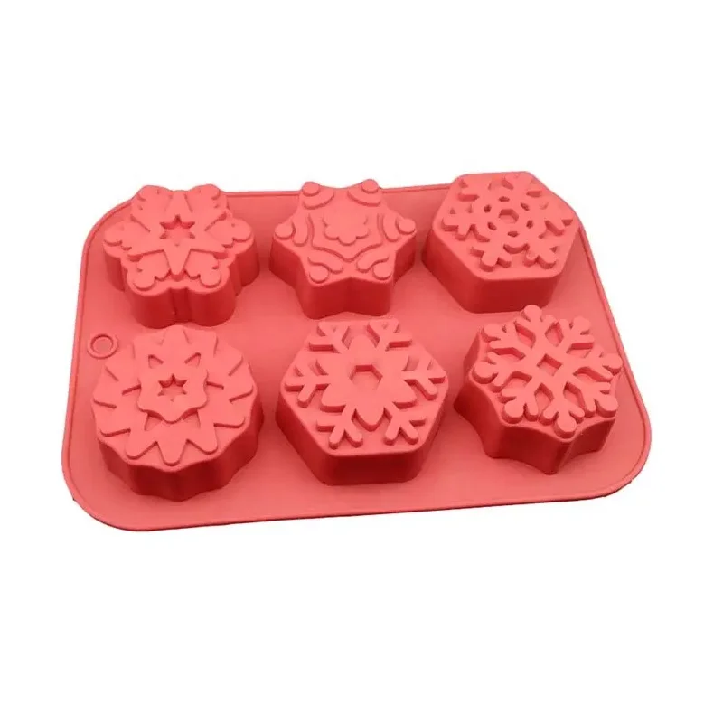HYRI-CKM-304 Christmas Snowflake Silicone Soap Mold for Soap Making Silicone Mold Soap New Stylecake bakery mold