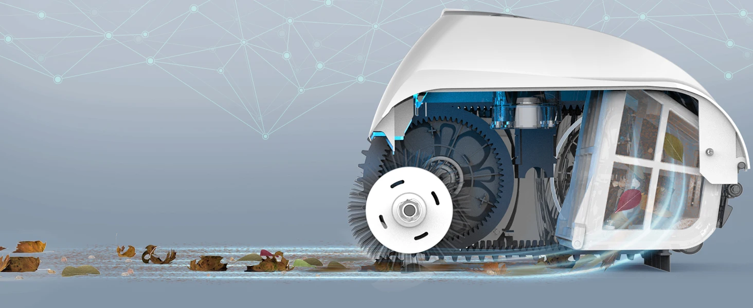 WYBOT Cordless Robotic Pool Cleaner, Ultra Strong Suction, Wall Climb Pool Vacuum with Intelligent Route Planning, Lasts 110Mins