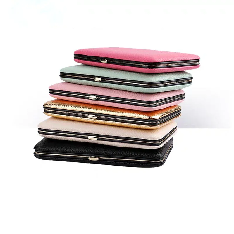 Hot sale eyelash tweezers case private label tweezer case higa quality metal PU storage cases