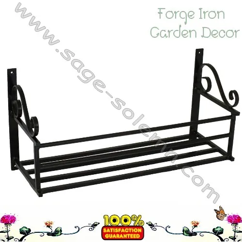 French Style Wrought Iron Window Box