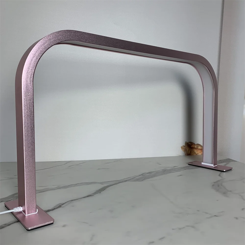 Big Bright Gold LED Desktop Nail Lamp Foldable Arch Table Lamp UV Nail Art 48W Home Salon Beauty Furniture Tattoo Crystal