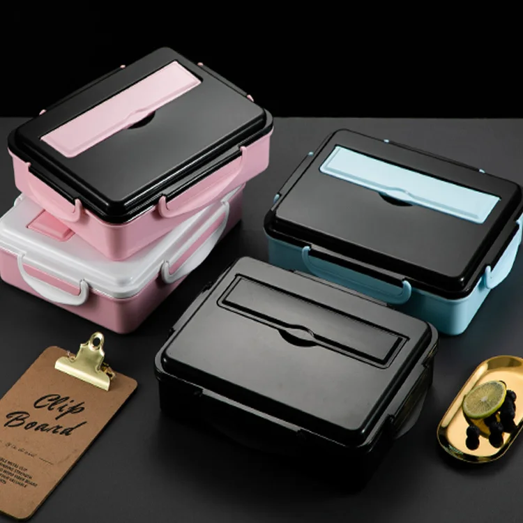 Tiffin take away food container insulated thermal children school heated metal bento stainless steel kids lunch box set with bag