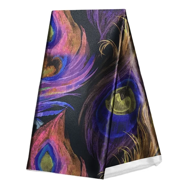 
 Высококачественный атласный шифоновый дизайн 100% из шелка тутового шелкопряда для шарфа платья одежды подушки маски для глаз полотенце  