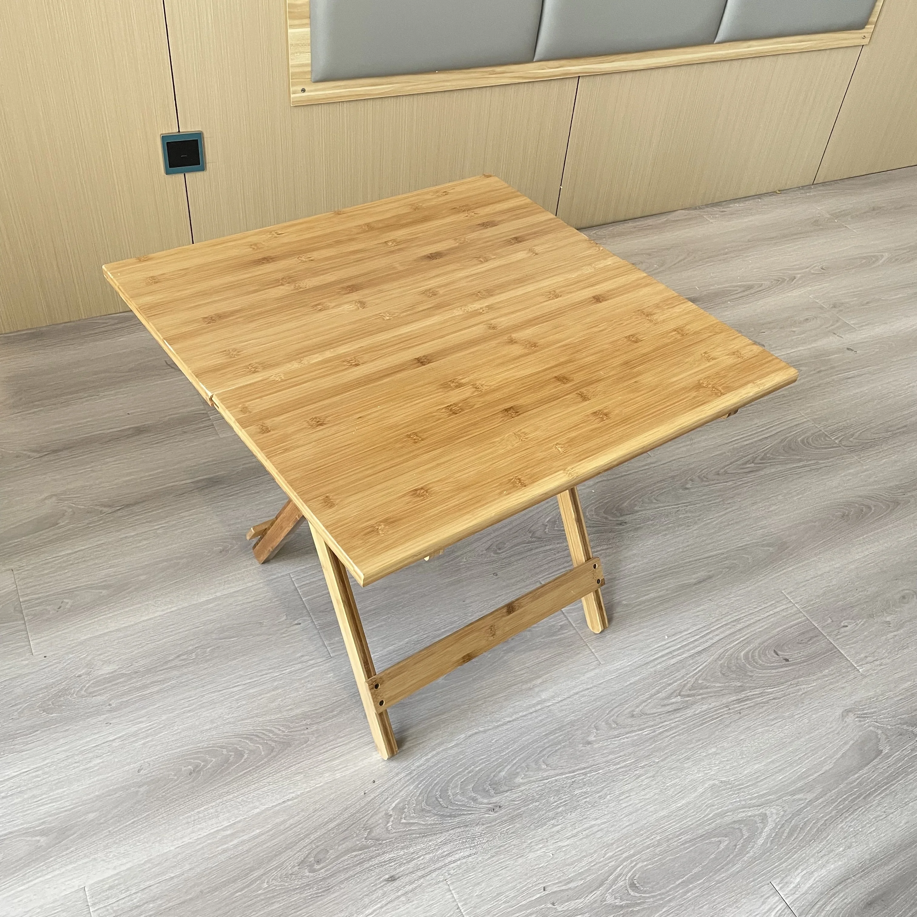Portable Made Of Bamboo And Wood Direct Deal Picnic Barbecue Camping Wall Foldable Table cheap Folding Table