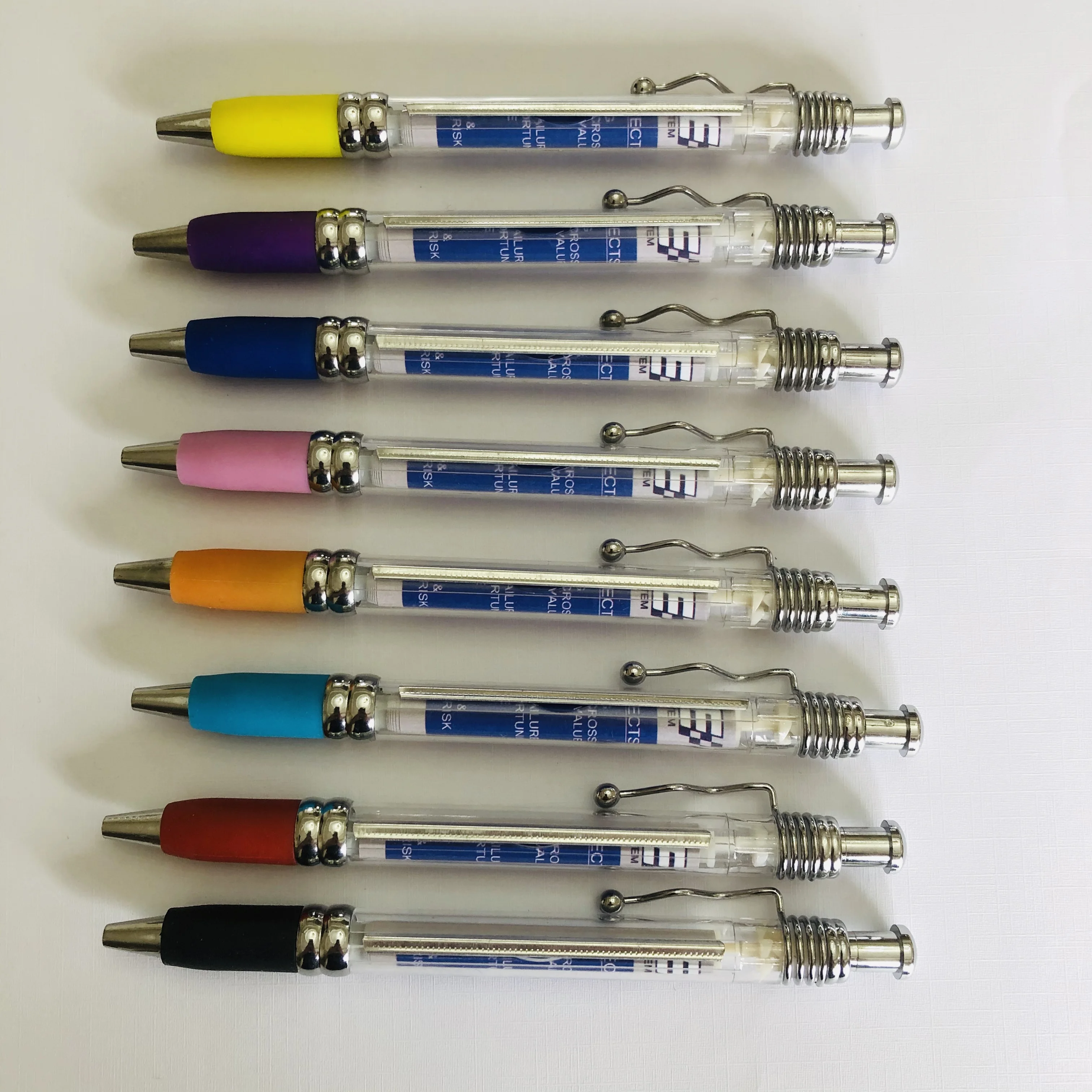 High quality Colorful Advertising Flag Pen Multifunction Ballpoint Pen Custom Logo Plastic Banner Ball Pen With Rolling Paper