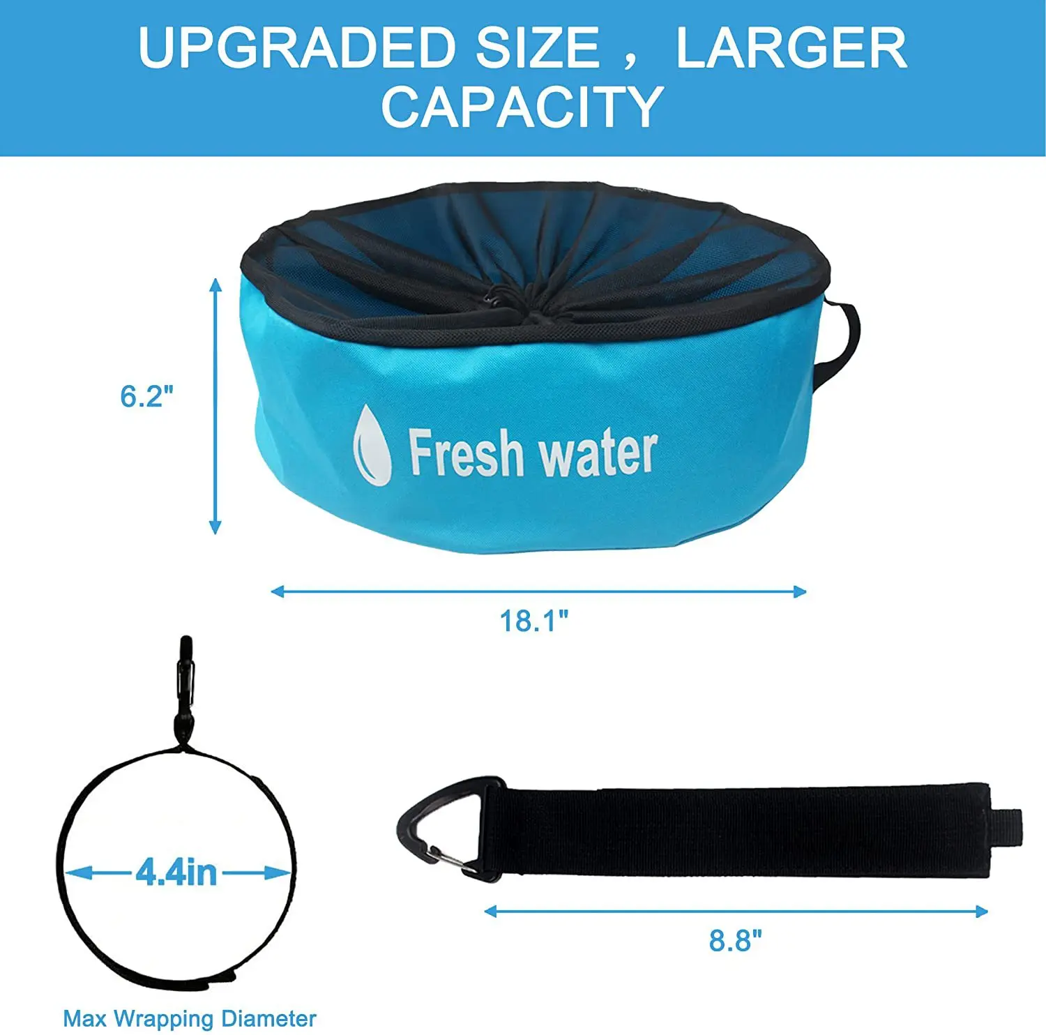 Factory Direct Waterproof RV Equipment Drawstring Storage Bag Utility Bag Different Colors Fresh Water Hoses Organizer Bag