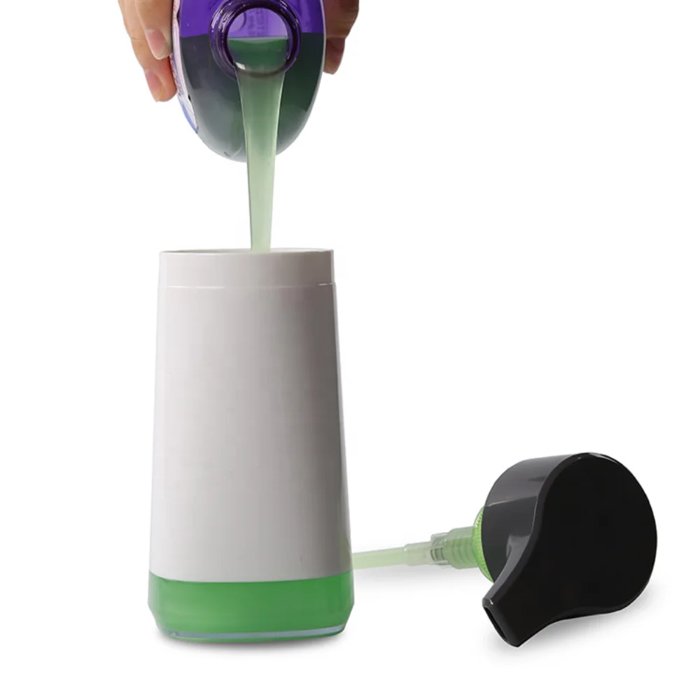 China manufacturer high quality kitchen 300ml manual plastic liquid soap dispensers bottle