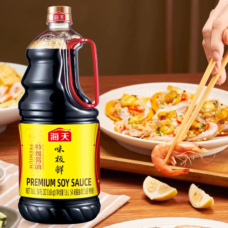 1.6l Weijixian soy sauce OEM Korea style soybean seasoning HADAY natural fermented soybea brewed premium table soy sauce
