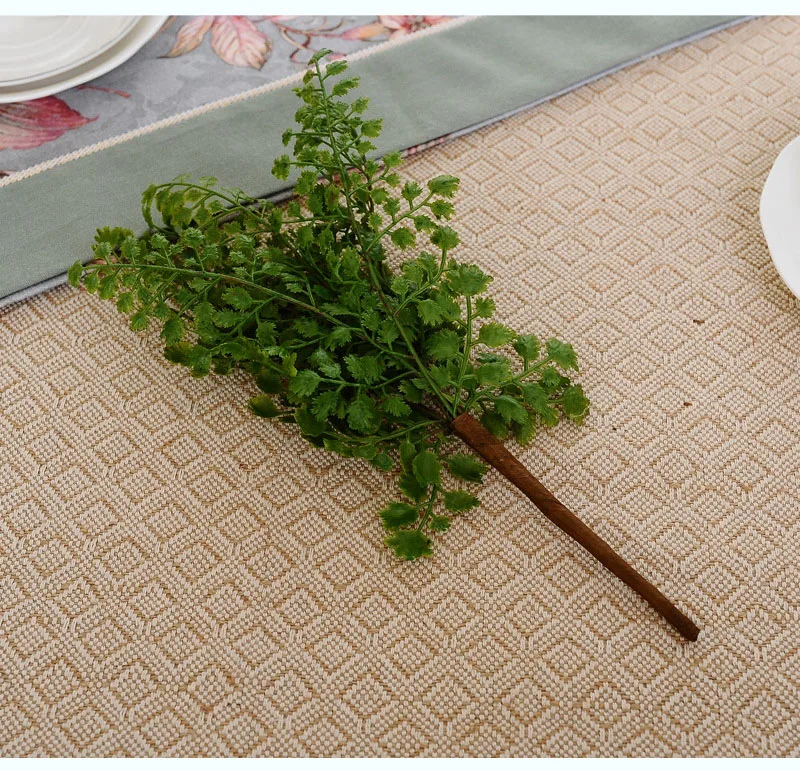 Cheap High Quality Artificial Simulation Shrubs Greenery Bushes Flower Bunches Faux Fish Fern Plants For Indoor Decor