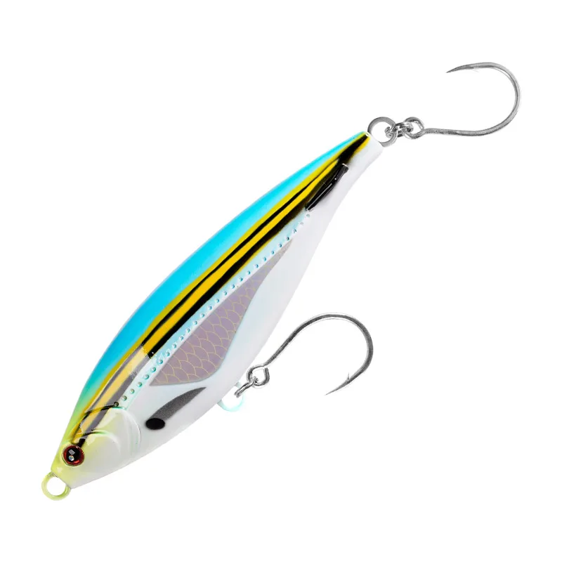 strength ABS plastic fishing lure laser through wire system single hook 150mm 85g distance casting darting stick bait