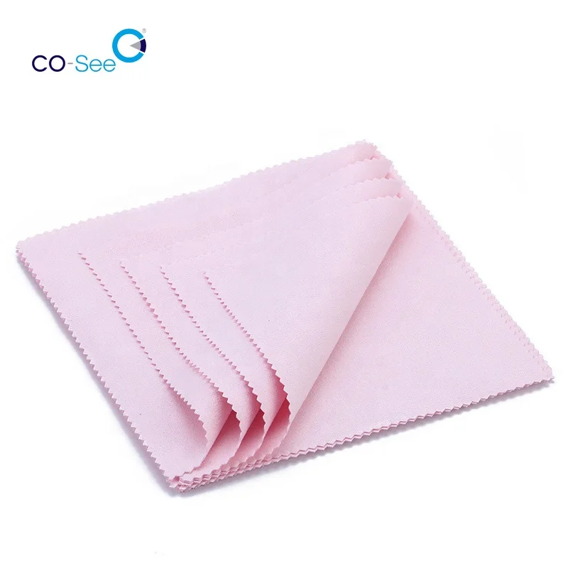 Custom Microfiber Fabric Sunglasses Glasses Cleaning Cloths Lens Cleaner Cloth
