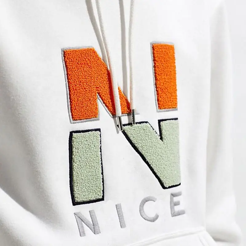 Custom Logo Dyed Garment Full Face Zipper Shirt Polos Multi Color Dropshipping Chenille Embroidery Hoddies