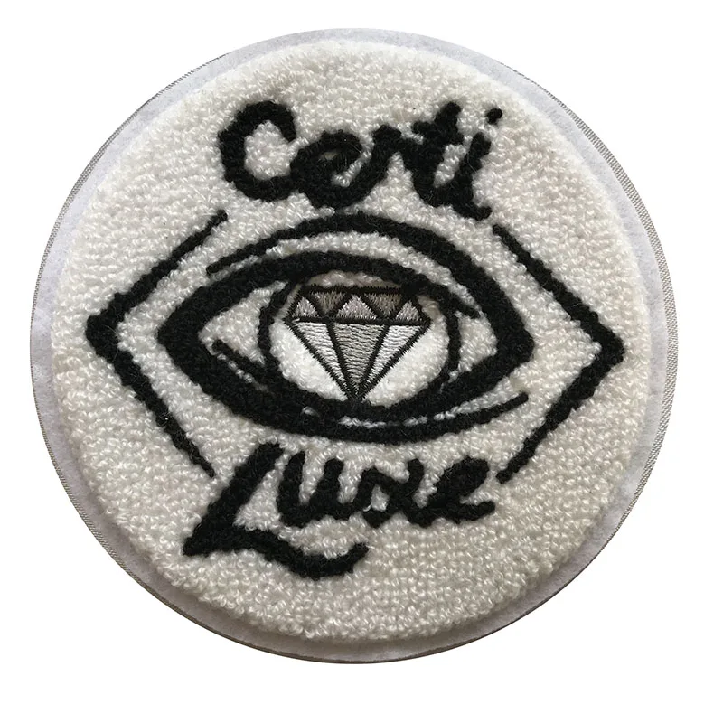 No Minimum Order Quantity Custom Brand Name Logo Chenille Letters Patches