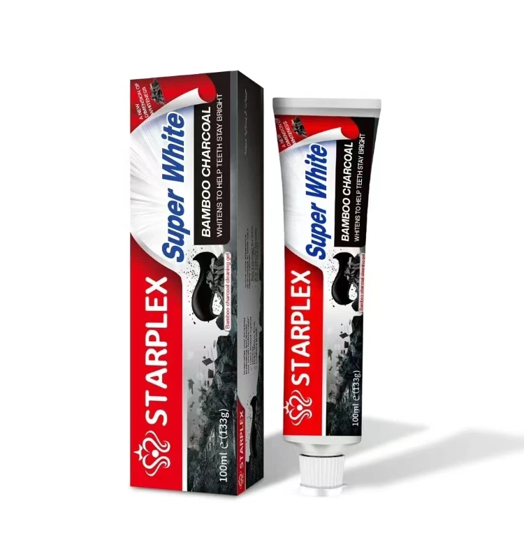 Super White Bamboo Charcoal Toothpaste Gel for Home and Hotel Use Helps Teeth Stay Bright and Clean
