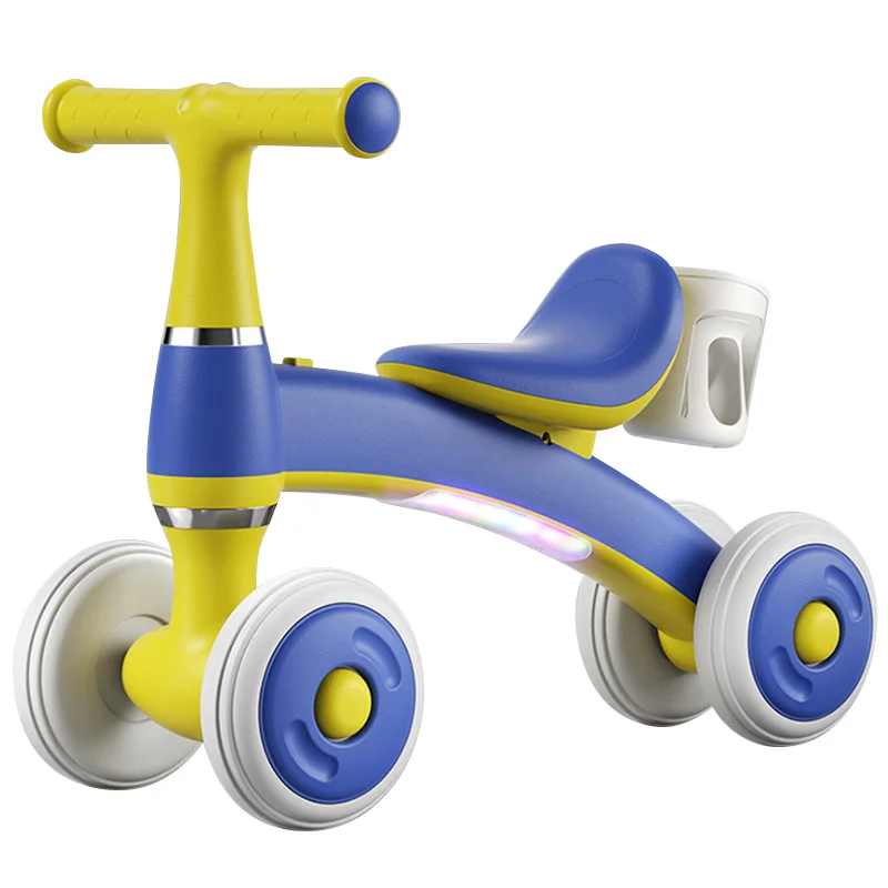 Four Wheels Music Light Infants And Toddler Baby Ride-on Car Factory OEM Kids Bicycle No Pedal Sliding Balance Bike For Child