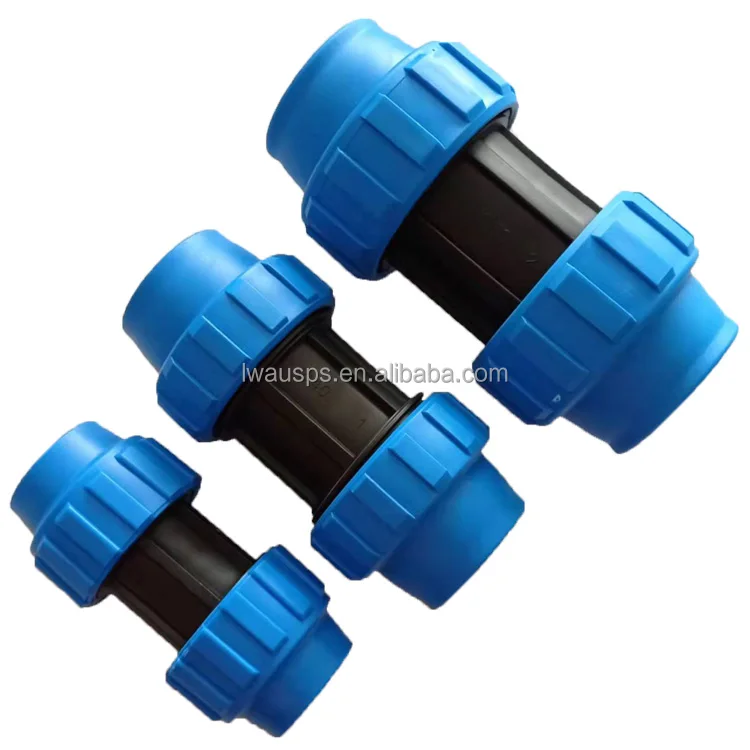 Быстрый разъем HDPE PP пластиковые компрессионные фитинги для сельского хозяйства системы капельного орошения