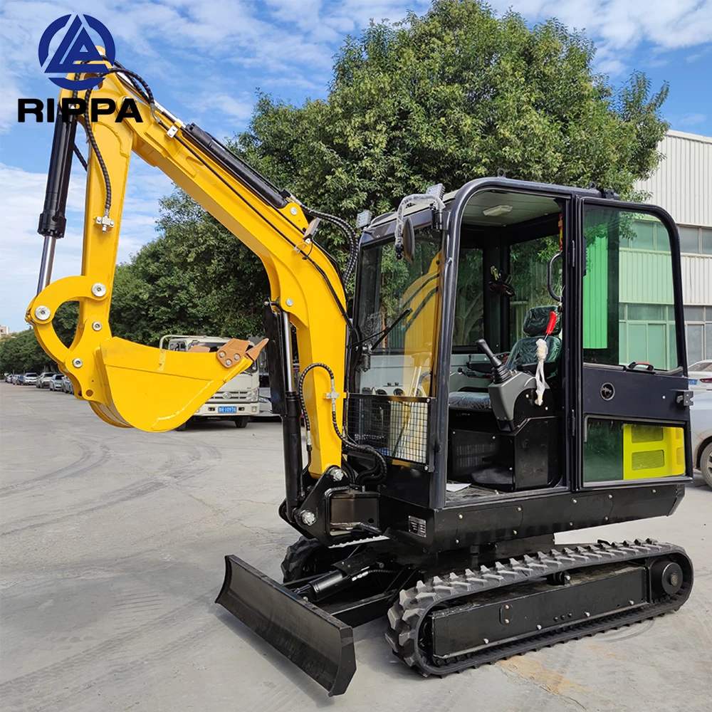 Rippa Kubota Engine Small Digger Mini Bagger 1Ton 2Ton Excavator 3 Ton Crawler Mini Excavator With Epa Ce Euro 5