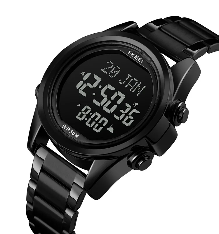 Высококлассные роскошные мужские женские мусульманские азановые молитвенные религиозные саудовские Qibal кварцевые цифровые часы