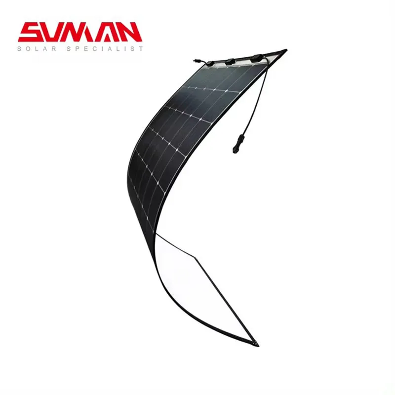 Fast Installation Sunman 430W 520W 580W 600W Standard Light Weight Outdoor Flexible Solar Panel