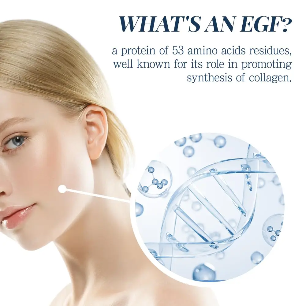 Wholesale Private Label EGF Serum Epidermal Growth Factor Face Serum Reduces Fine Lines Blemish Spots Hydrating Korean Skincare