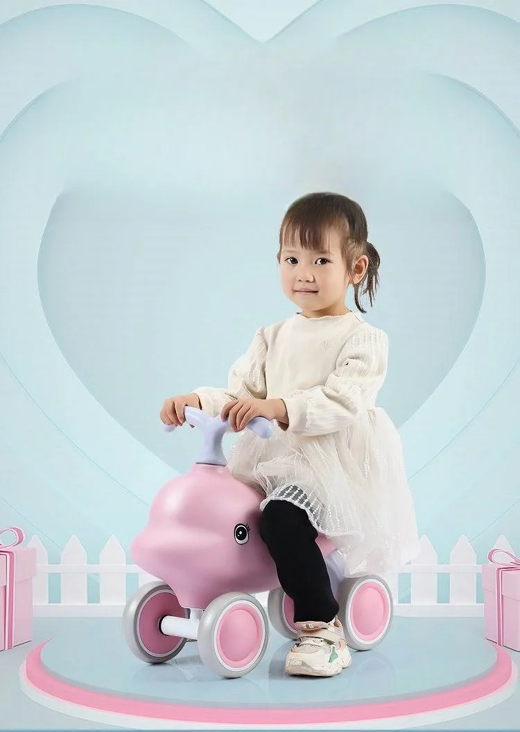 Small dolphin scooter children without pedal balance car 1-3