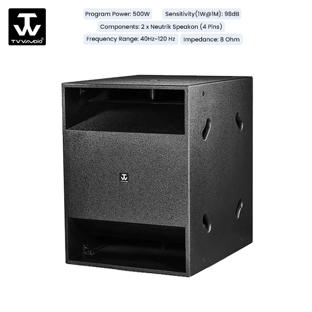 Single 18' Speakers Subwoofer 18 Inch 500W Home Theatre System Subwoofer