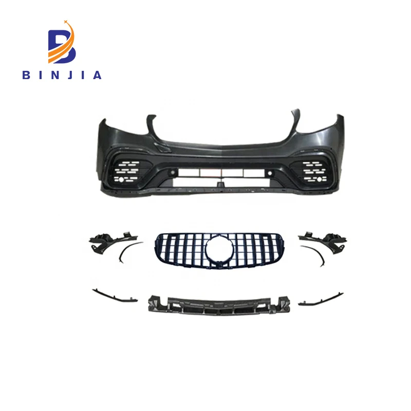 Автозапчасти включают передний бампер из полипропилена в сборе с решеткой из абс для модели Mercedes-Benz GLC W253 2015-2017 гг.