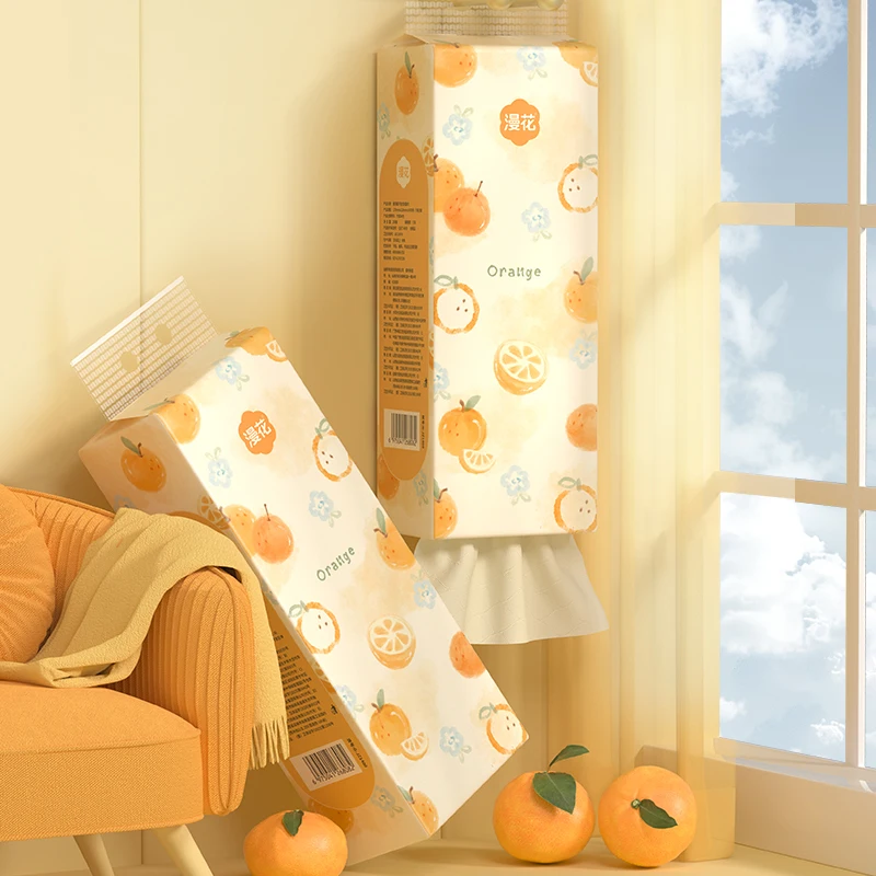 Virgin bamboo pulp paper tissue! Large size toilet hanging tissue paper 5ply ultra-strengthness household bottom paper tissue