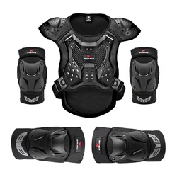 WOSAWE Adult Motorcycle Armor Cycling Skiing Skating Chest Protector  Back Protector Knee Elbow Pads Suit
