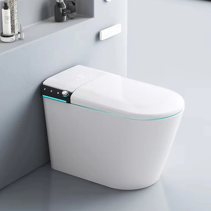 Luxury Smart Toilet Touch Screen Self Cleaning Electronic Intelligent With Baby Seating