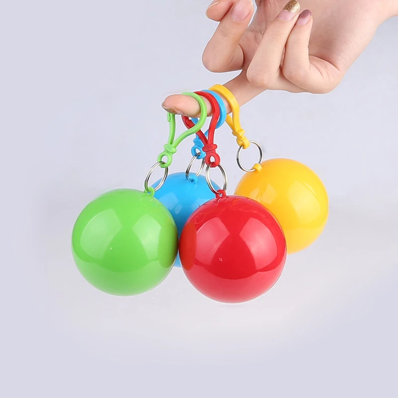 Hot Selling Creative Design Adult Children PE Disposable Ball Raincoat Poncho Ball